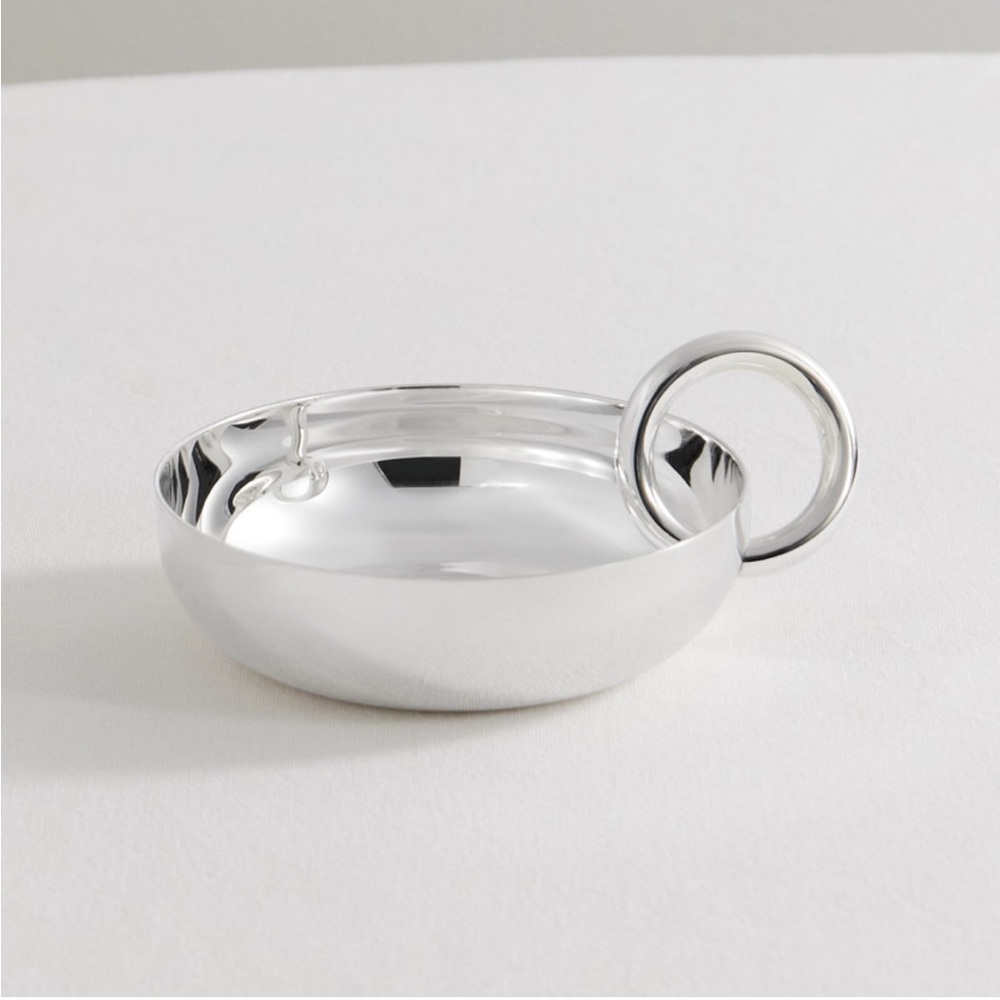 NIB Christofle silver plated Vertigo bowl